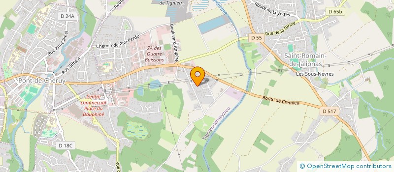 localisation de l'entreprise MONSIEUR LUCIEN DA SILVA  CHAVANOZ