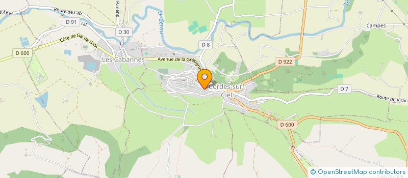 localisation de l'entreprise MONSIEUR LUCIEN DAGUET  CORDES-SUR-CIEL