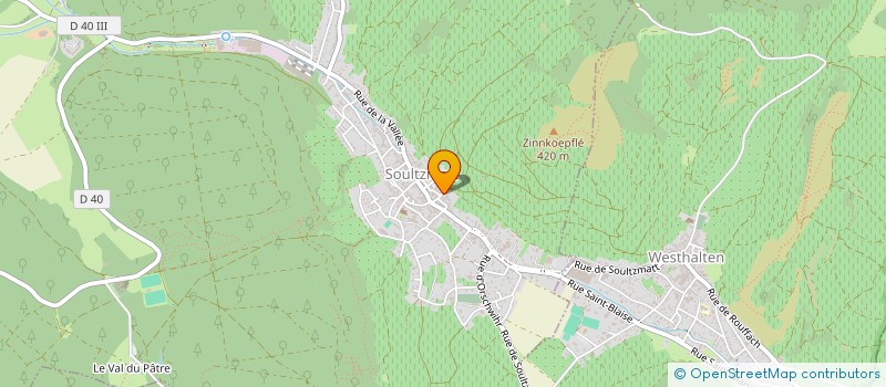 localisation de l'entreprise MONSIEUR LUCIEN DALLER  SOULTZMATT