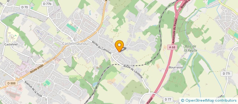 localisation de l'entreprise MONSIEUR LUCIEN DAVEZAC--CANTO  CASTELMAUROU