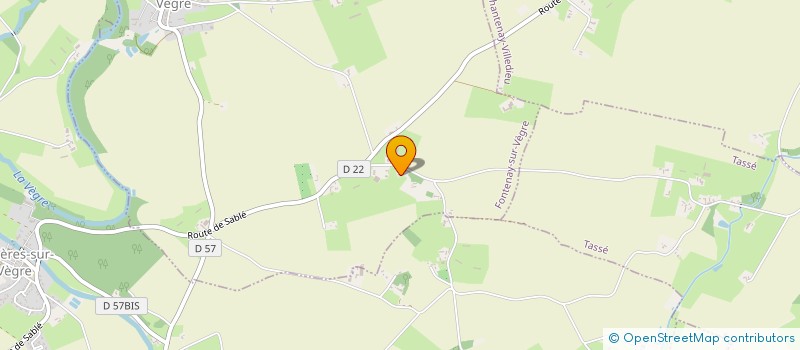 localisation de l'entreprise MONSIEUR LUCIEN DAVID  FONTENAY-SUR-VEGRE