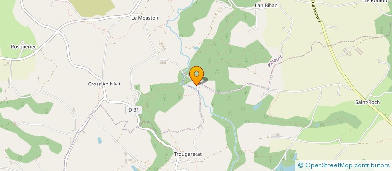 localisation de l'entreprise MONSIEUR LUCIEN DAVID  LESCOUET-GOUAREC