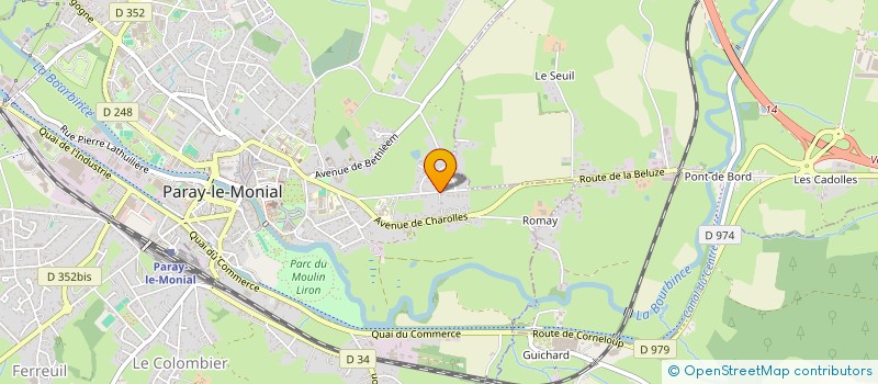 localisation de l'entreprise MONSIEUR LUCIEN DEBARNOT  PARAY LE MONIAL