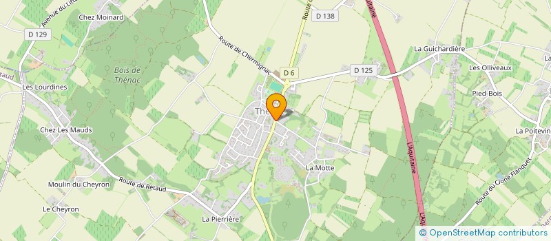 localisation de l'entreprise MONSIEUR LUCIEN DEFARGE  THENAC