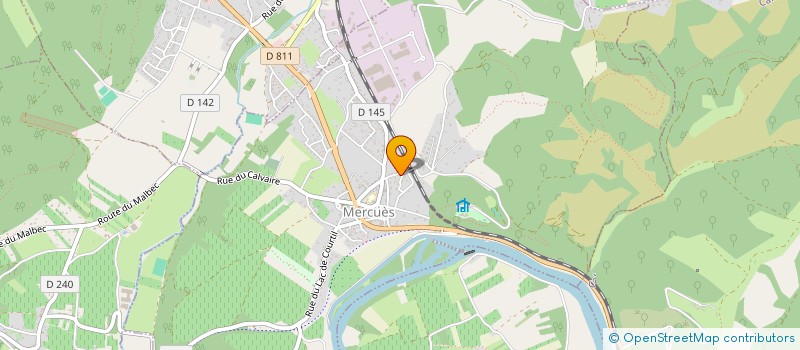 localisation de l'entreprise MONSIEUR LUCIEN DELRIEU  MERCUES