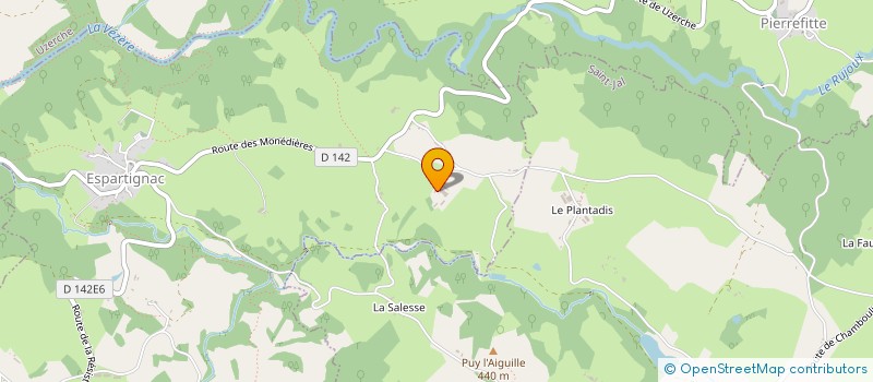 localisation de l'entreprise MONSIEUR LUCIEN DEMICHEL  ESPARTIGNAC