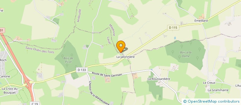 localisation de l'entreprise MONSIEUR LUCIEN DESBOIS à ANDOUILLE