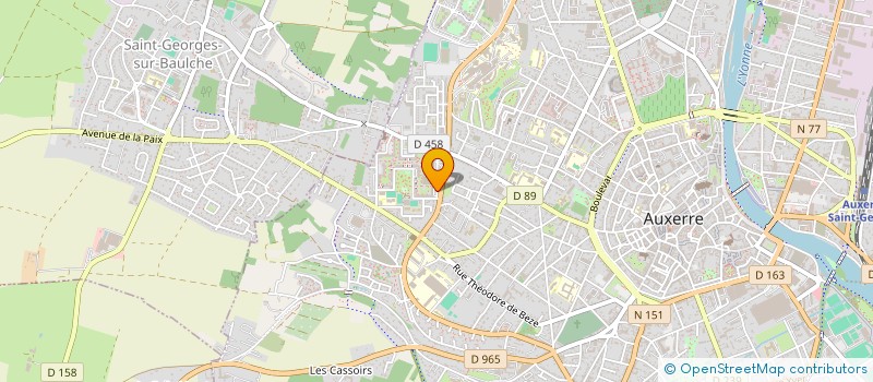 localisation de l'entreprise MONSIEUR LUCIEN DESFORGES à AUXERRE