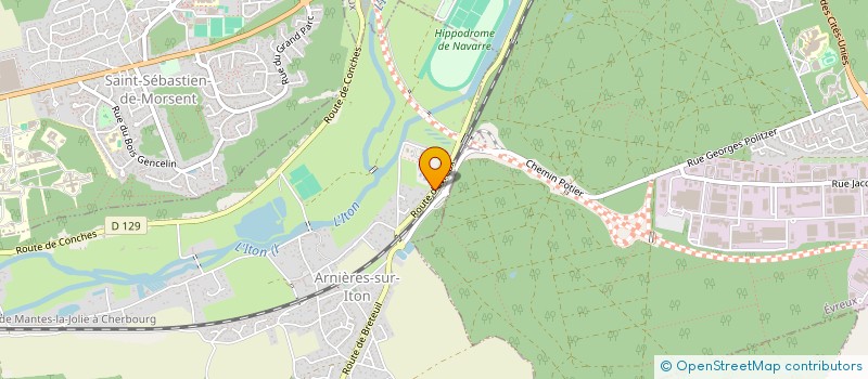 localisation de l'entreprise MONSIEUR LUCIEN DETE  ARNIERES-SUR-ITON