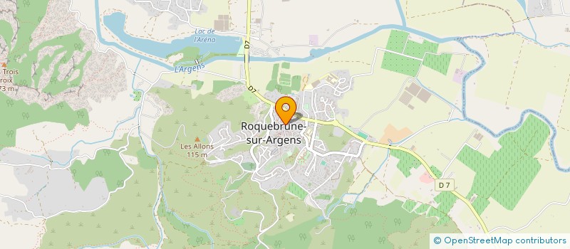 localisation de l'entreprise MONSIEUR LUCIEN DI LORENZO à ROQUEBRUNE-SUR-ARGENS