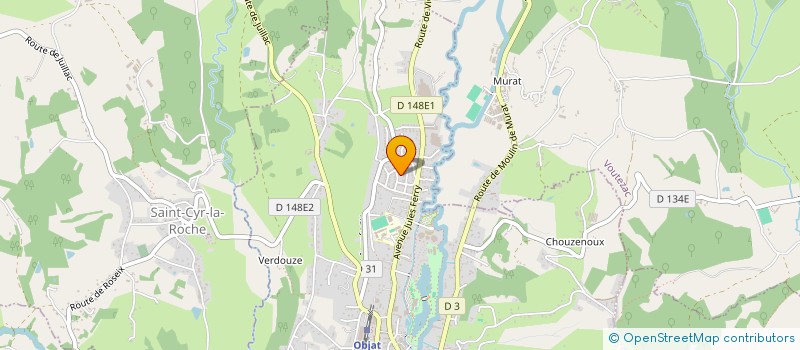 localisation de l'entreprise MONSIEUR LUCIEN DINOT  OBJAT