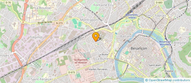 localisation de l'entreprise MONSIEUR LUCIEN DONDAINE  BESANCON