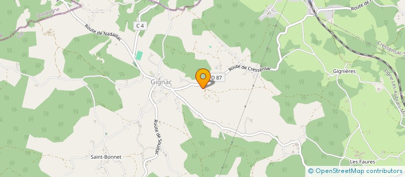 localisation de l'entreprise MONSIEUR LUCIEN DOUBLEN  GIGNAC
