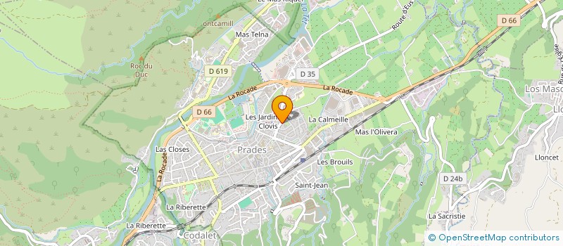 localisation de l'entreprise MONSIEUR LUCIEN DOUDET  PRADES