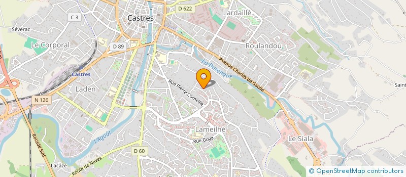 localisation de l'entreprise MONSIEUR LUCIEN DUBOURG  CASTRES