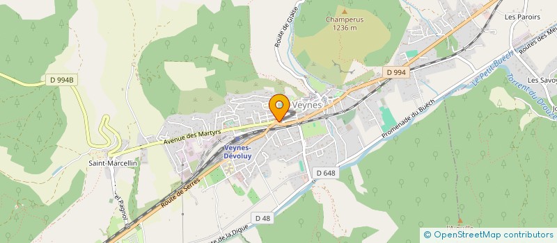 localisation de l'entreprise MONSIEUR LUCIEN DUBREUCQ  VEYNES