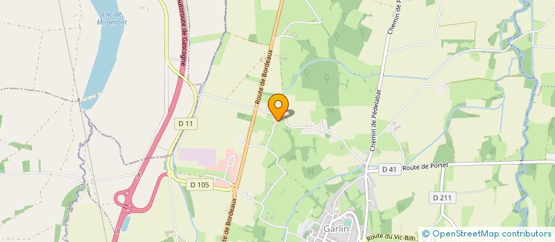 localisation de l'entreprise MONSIEUR LUCIEN DUGACHARD  GARLIN