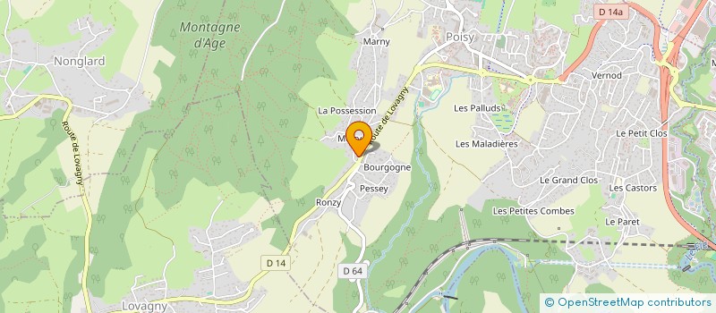 localisation de l'entreprise MONSIEUR LUCIEN DUMAS  POISY