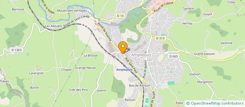 localisation de l'entreprise MONSIEUR LUCIEN DUPUY  AMPLEPUIS