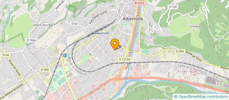 localisation de l'entreprise MONSIEUR LUCIEN DURAND à ALBERTVILLE
