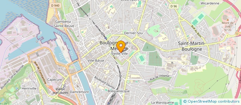 localisation de l'entreprise MONSIEUR LUCIEN DURU  BOULOGNE-SUR-MER