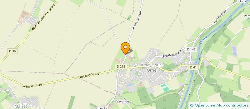 localisation de l'entreprise MONSIEUR LUCIEN DUVAL  AMAYE-SUR-ORNE