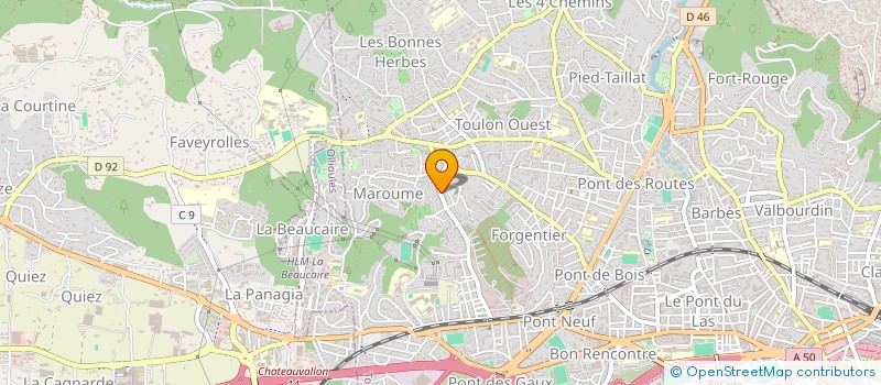 localisation de l'entreprise MONSIEUR LUCIEN FABRE à TOULON