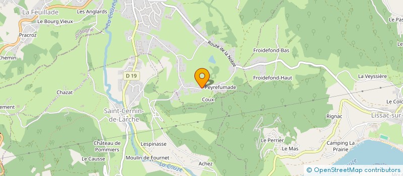 localisation de l'entreprise MONSIEUR LUCIEN FAUCHER  NESPOULS