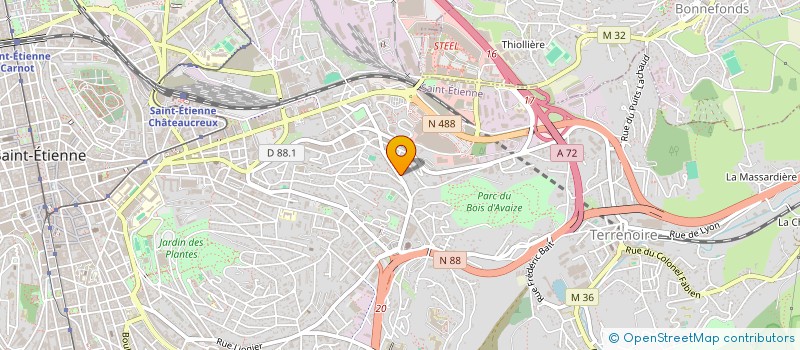 localisation de l'entreprise MONSIEUR LUCIEN FAURE  SAINT-ETIENNE