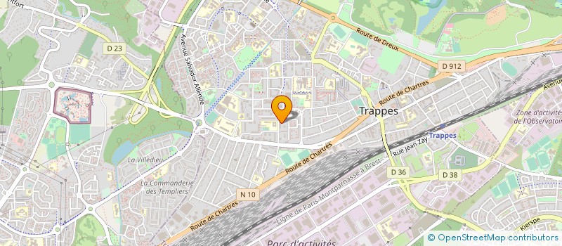 localisation de l'entreprise MONSIEUR LUCIEN FLAMAND à TRAPPES