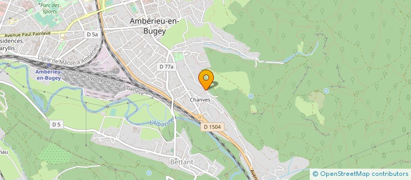 localisation de l'entreprise MONSIEUR LUCIEN FOLLIAT  AMBERIEU-EN-BUGEY