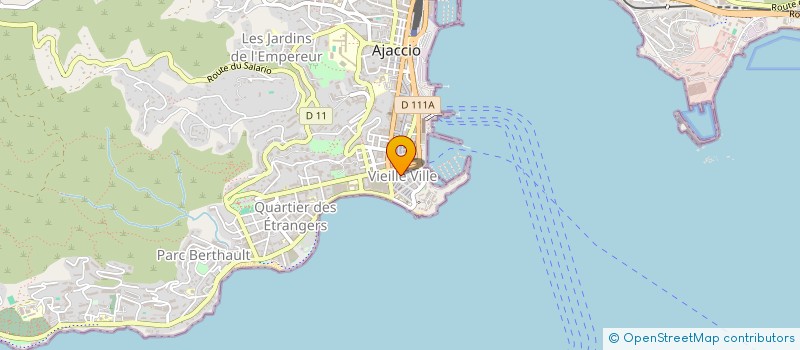 localisation de l'entreprise MONSIEUR LUCIEN FRIGOSINI  AJACCIO