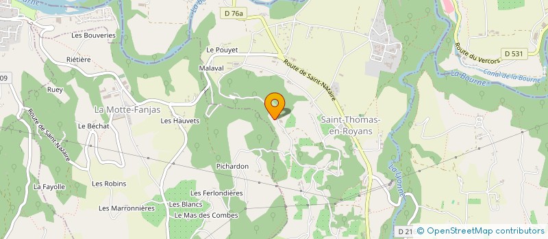 localisation de l'entreprise MONSIEUR LUCIEN FRIOL à SAINT-THOMAS-EN-ROYANS