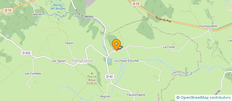 localisation de l'entreprise MONSIEUR LUCIEN GARNIER à CHAMPCLAUSE
