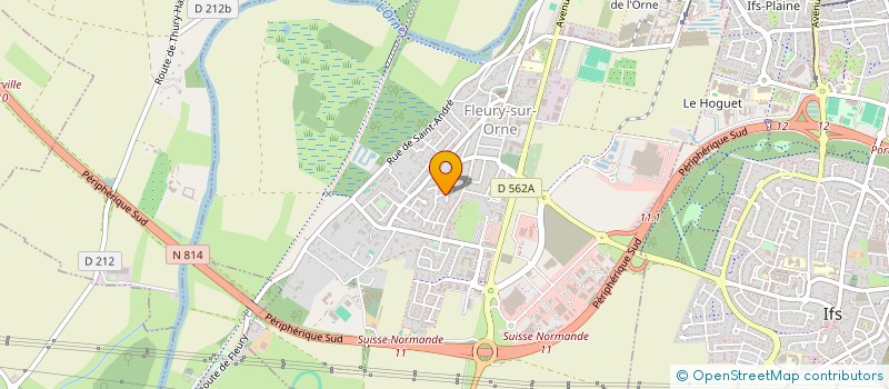 localisation de l'entreprise MONSIEUR LUCIEN GASTEBOIS  FLEURY-SUR-ORNE