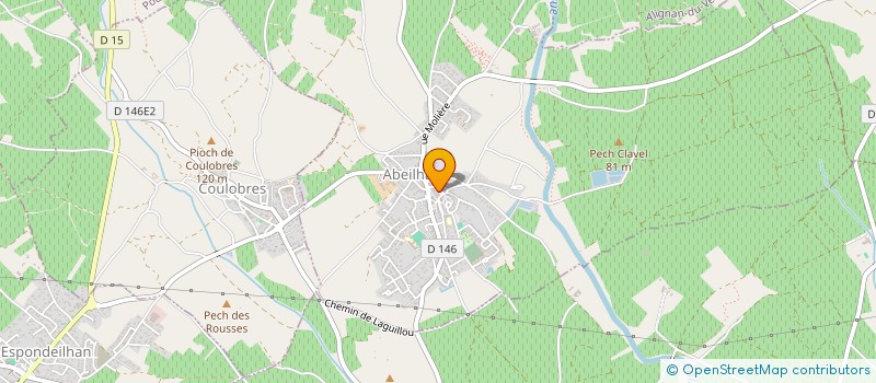 localisation de l'entreprise MONSIEUR LUCIEN GAZAIGNES  ABEILHAN