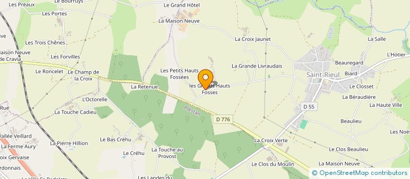 localisation de l'entreprise MONSIEUR LUCIEN GEFFRELOT  SAINT-RIEUL