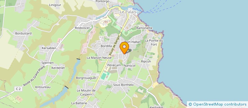 localisation de l'entreprise MONSIEUR LUCIEN GEORGET à LE PALAIS