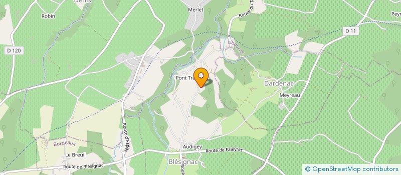 localisation de l'entreprise MONSIEUR LUCIEN GHEFFAR  BLESIGNAC