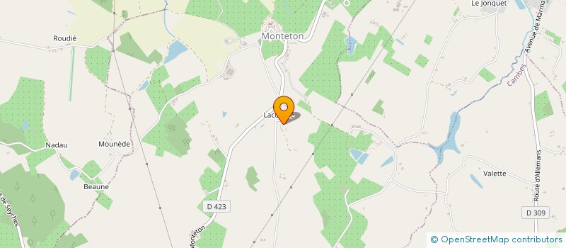 localisation de l'entreprise MONSIEUR LUCIEN GIGNOL  MONTETON