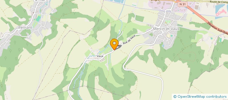 localisation de l'entreprise MONSIEUR LUCIEN GILLOT  MERCIN-ET-VAUX