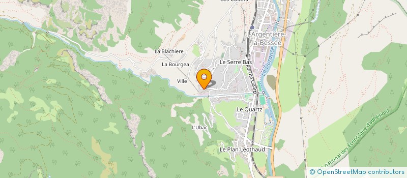 localisation de l'entreprise MONSIEUR LUCIEN GIRAUD  L'ARGENTIERE-LA-BESSEE