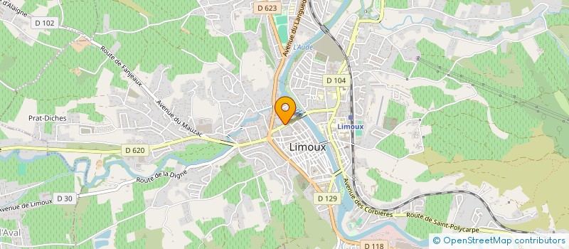 localisation de l'entreprise MONSIEUR LUCIEN GOUT  LIMOUX