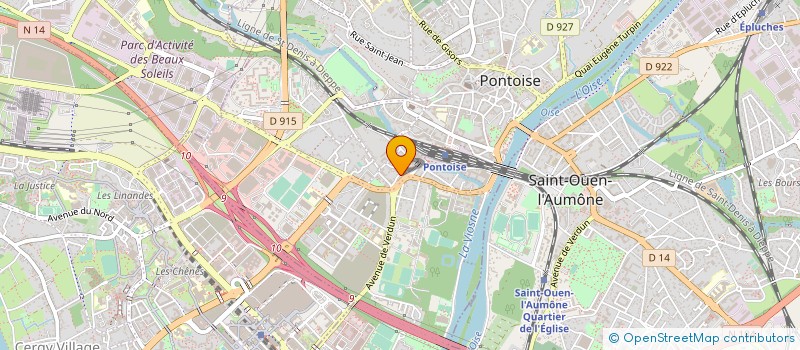 localisation de l'entreprise MONSIEUR LUCIEN GRES  PONTOISE