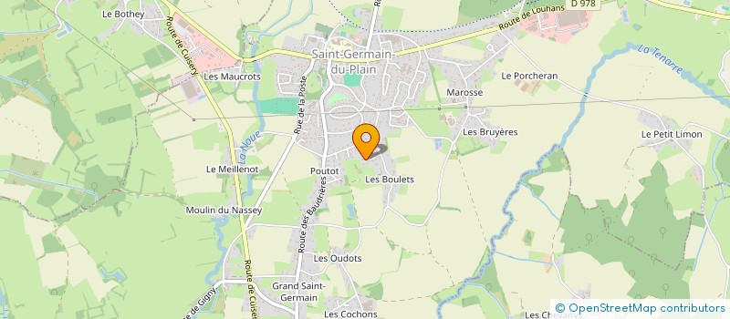 localisation de l'entreprise MONSIEUR LUCIEN GRILLOT  SAINT-GERMAIN-DU-PLAIN