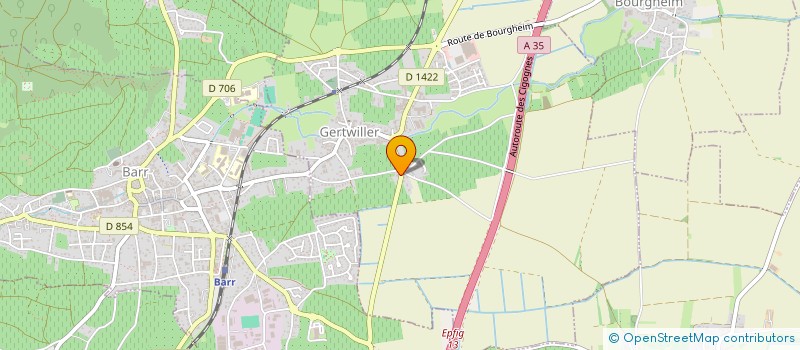 localisation de l'entreprise MONSIEUR LUCIEN HABSIGER  GERTWILLER