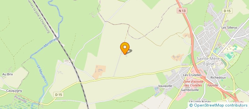 localisation de l'entreprise MONSIEUR LUCIEN HAMEL  SAINTE-MERE-EGLISE