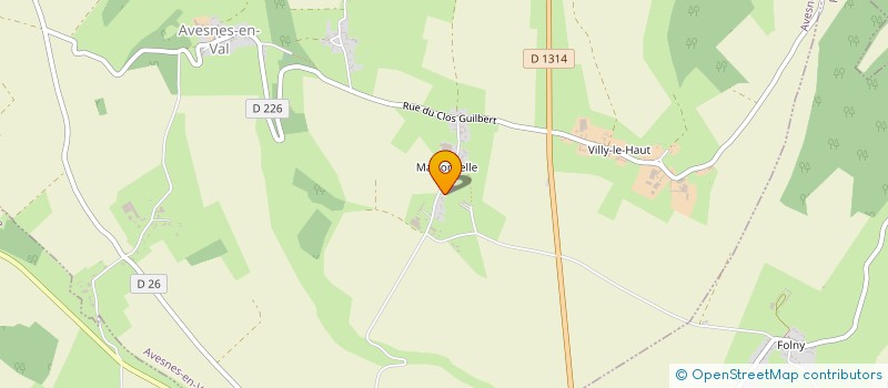 localisation de l'entreprise MONSIEUR LUCIEN HAMELIN  AVESNES-EN-VAL