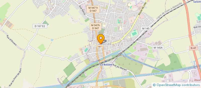 localisation de l'entreprise MONSIEUR LUCIEN HELUAIN  LA BASSEE