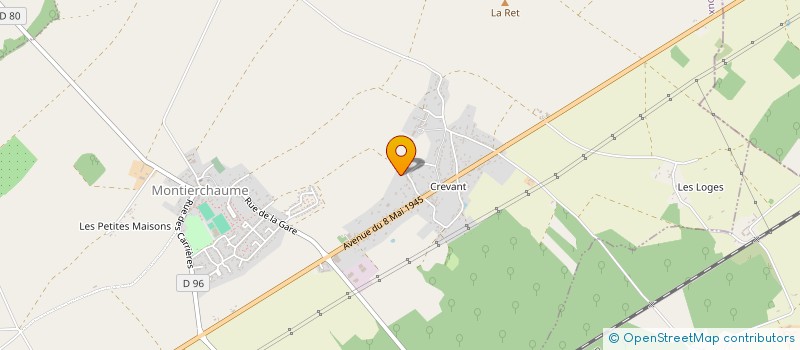 localisation de l'entreprise MONSIEUR LUCIEN HEZARD à MONTIERCHAUME